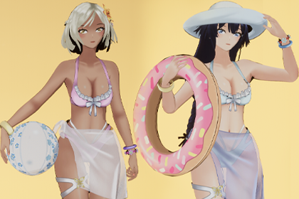 动漫夏日女孩