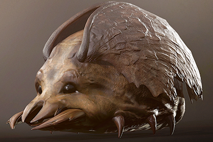 蠕虫 Lt3 - 风格化恐怖生物 (Worm Lt3 - Stylized Fantasy Creature)