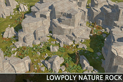 LowPoly Nature Rock