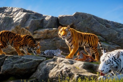 写实风格老虎 (Realistic Tiger)