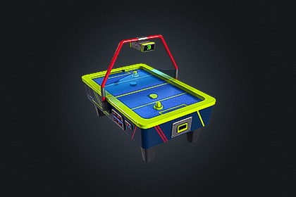 Air Hockey Table V1（气垫冰球桌）– 街机游戏  | 游戏就绪 PBR | 兼容 Built-in 与 URP