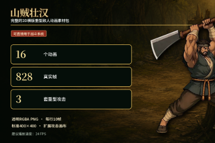 Bandit Brute – 山贼壮汉 2D 动画敌人素材包