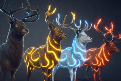 写实风格的鹿 (Realistic Deer)