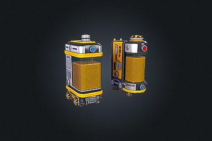 SCI-FI Liquid Container V1（科幻液体容器）– 未来液体储罐 | 游戏就绪 PBR | 兼容 Built-in 与 URP