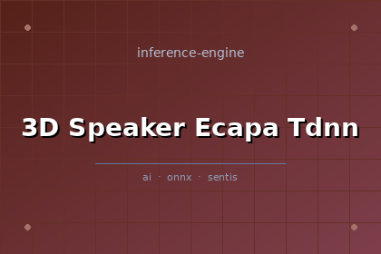 inference-engine-3d-speaker-ecapa-tdnn