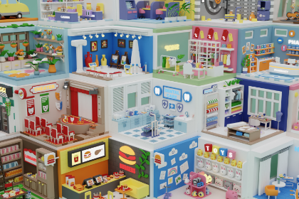 卡通风格行业主题商铺房间及内饰合集2（Cozy Cartoon Profession Rooms Interior 2）