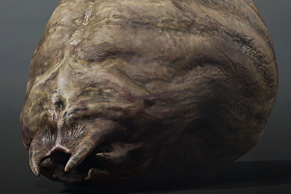 蠕虫 Lt1 - 风格化恐怖生物 (Worm Lt1 - Stylized Horror Creature)