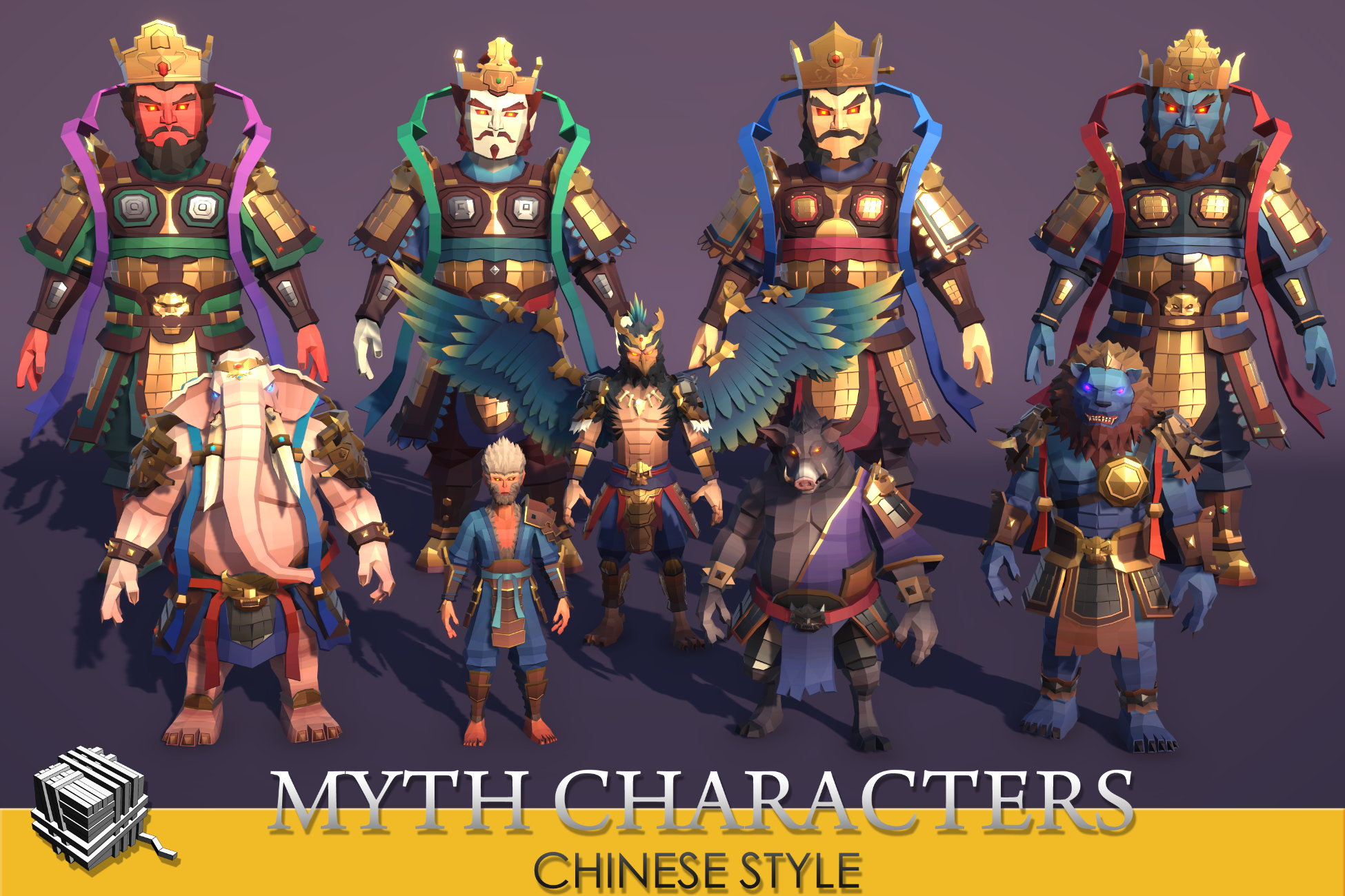Polygon_Myth Characters(ChineseStyle) | 角色 | Unity 中国资源商店