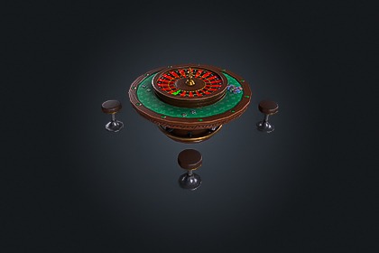 Roulette Table V2（轮盘赌桌）– 赌场博彩游戏  | 游戏就绪 PBR | 兼容 Built-in 与 URP
