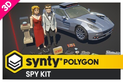 POLYGON - Spy Kit - Art by Synty