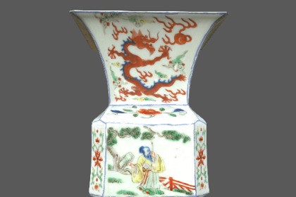  清代瓷器花瓶 大英博物馆
