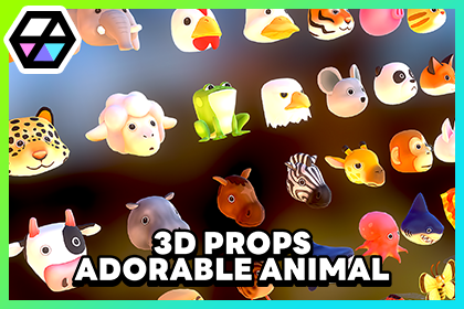 3D Props - Adorable Animals