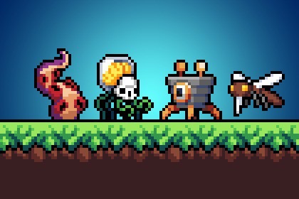Pixel Monsters Animated Pack #4 - 像素动画怪物资源包 #4