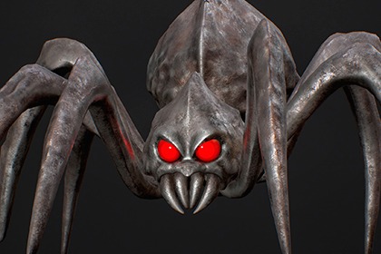 蜘蛛 H4 - 风格化奇幻生物 (Spider H4 - Stylized Fantasy Creature) 