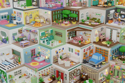 大型卡通风格舒适型房间及内饰全集2（Cozy Cartoon Rooms Interiors Big Pack 2）