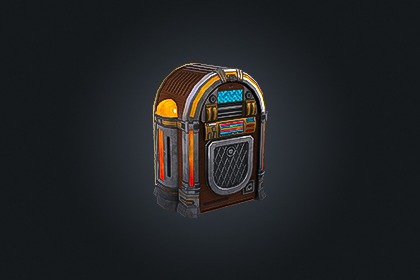 Jukebox V1（自动点唱机) – 复古音乐播放器 | 游戏就绪 PBR | 兼容 Built-in 与 URP