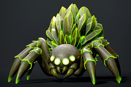蜘蛛 S3 - 风格化奇幻蛛形生物 (Spider S3 - Stylized Fantasy Arachnid)