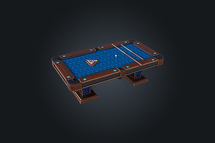 Pool Table V2（台球桌）– 台球 | 游戏就绪 PBR | 兼容 Built-in 与 URP