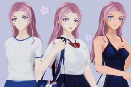 动漫女学生