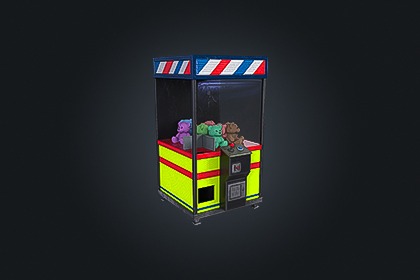 Arcade Claw V1（抓娃娃机）– 街机游戏机 | 游戏就绪 PBR | 兼容 Built-in 与 URP