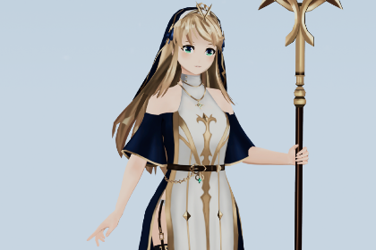 动漫少女牧师 