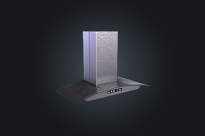 Kitchen Hood V1（抽油烟机）– 厨房电器 | 游戏就绪 PBR | 兼容 Built-in 与 URP