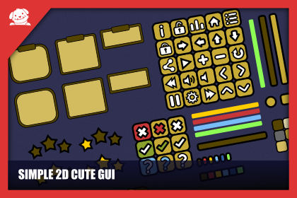 Simple Cute 2D GUI（简约可爱2D GUI界面）
