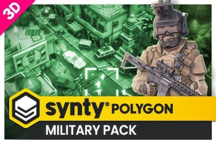POLYGON - Military Pack - Art by Synty