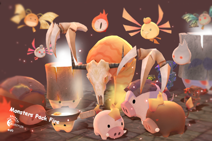 Monsters Fire Pack