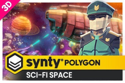POLYGON - Sci-Fi Space Pack - Art by Synty