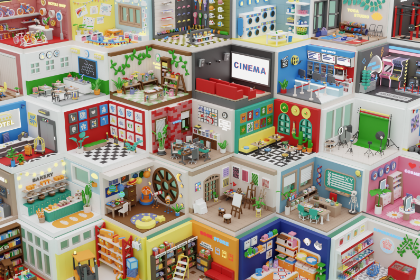 大型卡通风格行业主题商铺房间及内饰全集2（Cozy Cartoon Profession Rooms Interiors Big Pack 2）