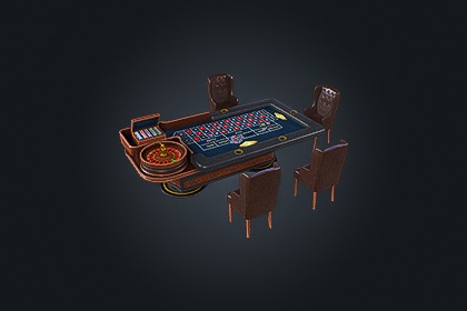 Roulette Table V5（轮盘赌桌）– 赌场博彩游戏 | 游戏就绪 PBR | 兼容 Built-in 与 URP