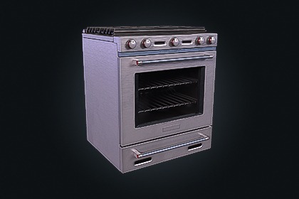 Stove V2（炉灶）– 厨房电器 | 游戏就绪 PBR | 兼容 Built-in 与 URP