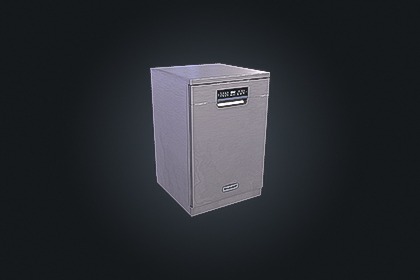 Dishwasher V1（洗碗机）– 厨房电器 | 游戏就绪 PBR | 兼容 Built-in 与 URP