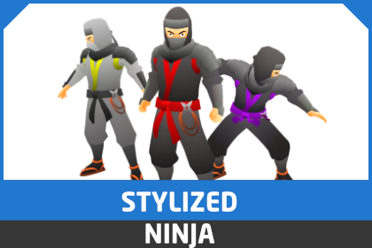 卡通风格化忍者资源包—Stylized Ninja