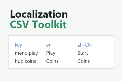 Localization CSV Toolkit for Unity