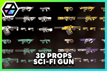 3D Props - Sci-Fi Gun