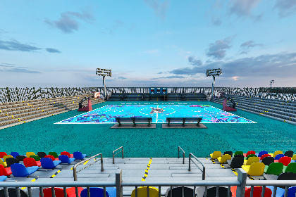 模块化网球、足球、篮球运动场 Modular Tennis Soccer Basketball Sport Court
