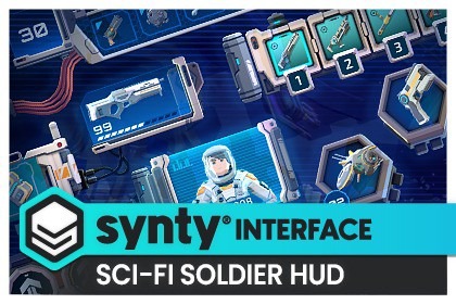 Sci-Fi Soldier HUD - Synty INTERFACE - GUI
