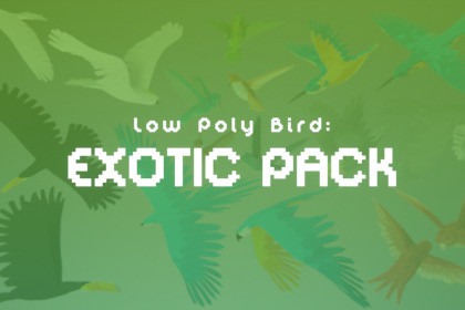 Low Poly Bird: Exotic Pack