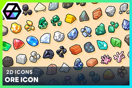 2D Icons - Ore Icon