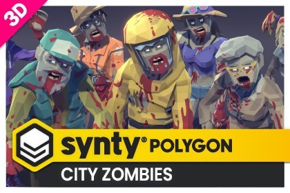 POLYGON - City Zombies Pack - Art by Synty