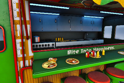 造型独特的餐车 (Stylized Food Truck)