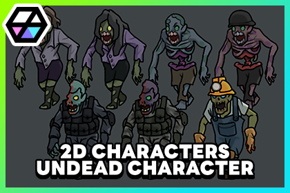 2D Characters - Undead Characters