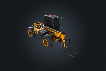 Vehicle Telehandler V1（伸缩臂叉装车）– 工业设备   | 游戏就绪 PBR | 兼容 Built-in 与 URP