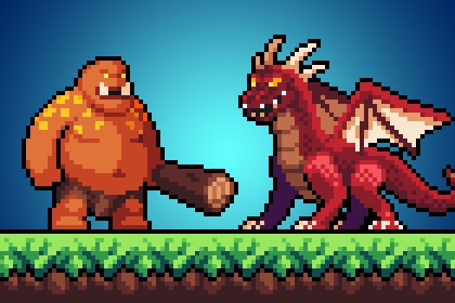 Pixel Monsters Animated Boss Pack #1 - 像素动画 Boss 怪物资源包 #1