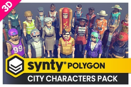 POLYGON - City Characters Pack - Art by Synty