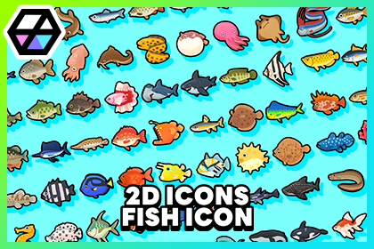 2D Icons - Fish Icon