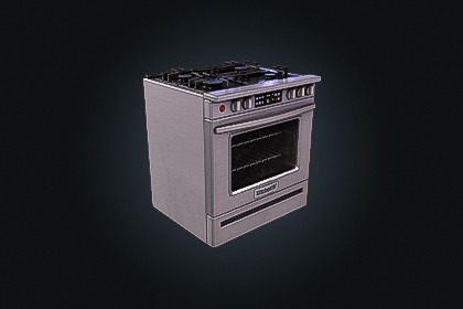 Stove V1（炉灶）– 厨房电器 | 游戏就绪 PBR | 兼容 Built-in 与 URP