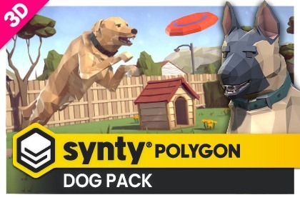 POLYGON - Dog Pack - Art By Synty